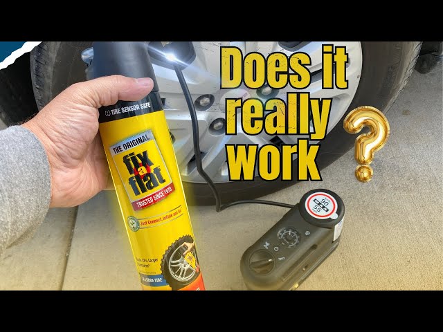 Does it work? Fix A Flat Tire Sealant Repair Results