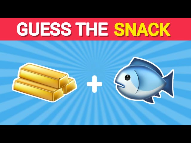 Guess the Snack by Emoji🍟| QUIZ BOMB