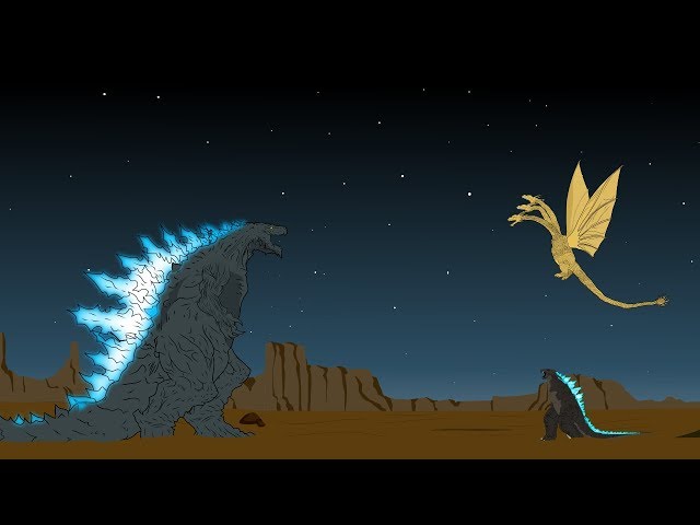 Godzilla Earth vs King Ghidorah - Shin Godzilla - Muto P2 | Godzilla Cartoons