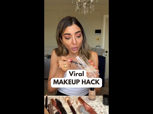 Trying the viral foundation hack… #shorts