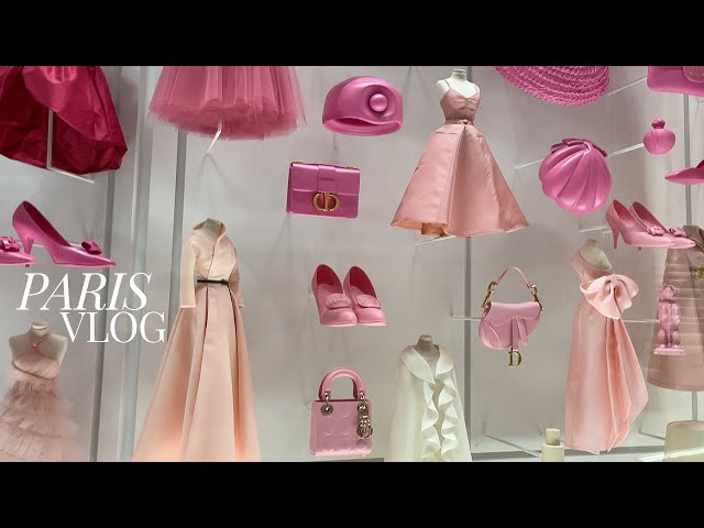 Visiting the Dior gallery & Dior cafe, Luxury window shopping (Saint Laurent, Prada) | Paris vlog