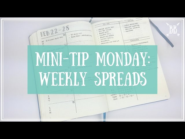 Mini-Tip Monday: The Weekly Spread