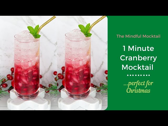1 Minute Mocktail with 3 Ingredients!