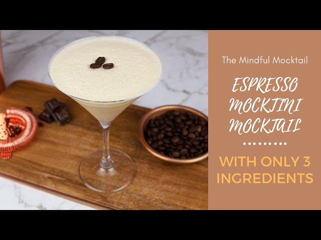 Espresso Martini Mocktail Non-Alcoholic  | Easy Alcohol-free Espresso Martini - The Mindful Mocktail