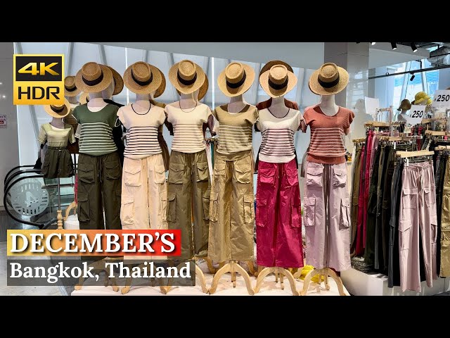 [BANGKOK] December's Store "Budget Shopping Women's Clothes At Pratunam" | Thailand [4K HDR Walk]