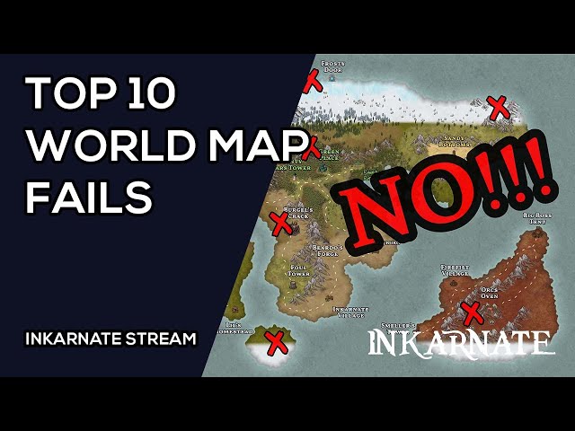 Top 10 World Map Fails | Inkarnate Stream