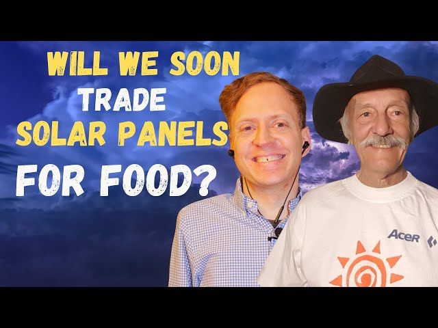 Will we trade Solar Panels for food in the nearby future? Getting off oil with Ron Swenson
