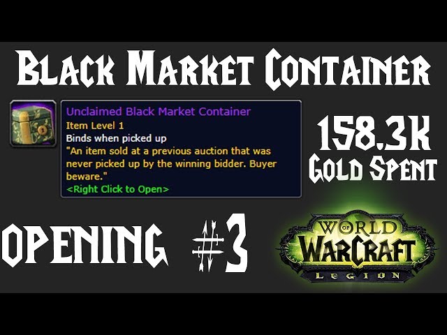 Unclaimed Black Market Container #3