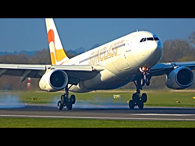 Airbus A330 "Butter Machine" - 6x Close Up Arrivals @ Manchester Airport! Who Did It Best?
