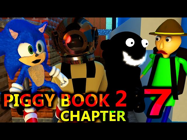 PIGGY BOOK 2 CHAPTER 7 vs SONIC & BALDI! ROBLOX RTX CHALLENGE Minecraft Animation Story
