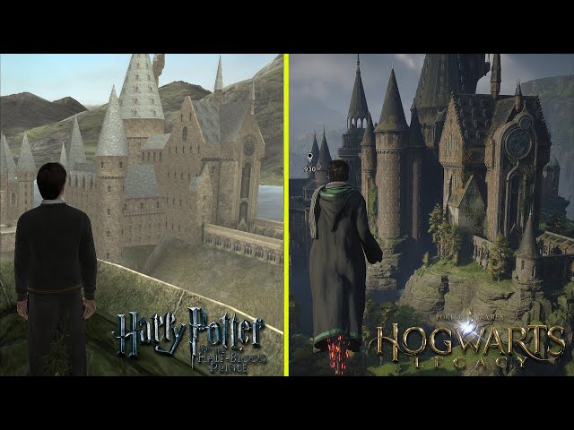 Hogwarts Legacy vs Harry Potter: Half Blood Prince  -  Hogwarts Locations  Graphics Comparison