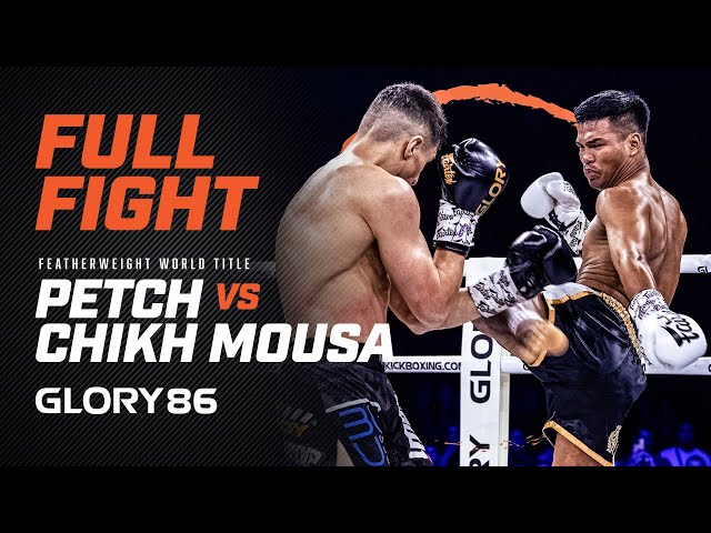 GLORY 86: Petchpanomrung vs. Ahmad Chikh Mousa (Featherweight Title Bout) - Full Fight