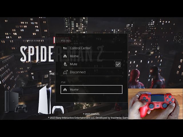 How to play Marvel Spiderman 2 in PS4 using Remote Play PS5