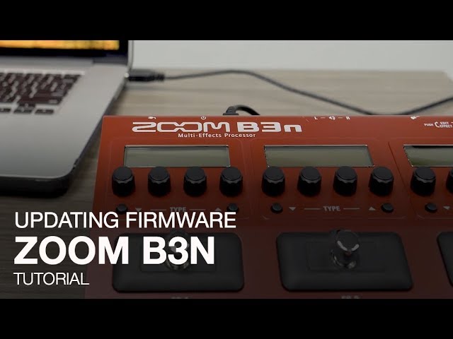 Zoom B3n: Updating the Firmware