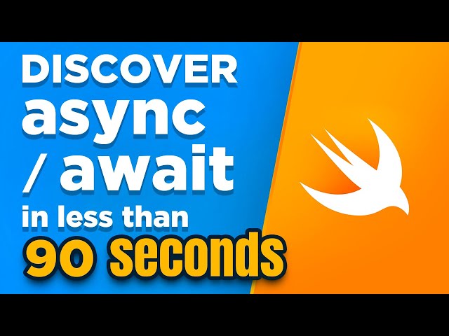Discover async / await in less than 90 seconds 🚀