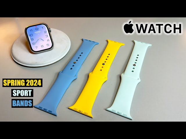 NEW Spring 2024 Sport Bands for Apple Watch Series 9 | AW Ultra 2 (ALL COLORS) Review & [Hands-On]
