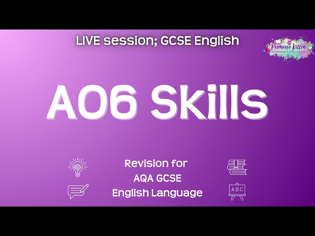 AO6 Skills - AQA GCSE English Language | Live Revision Session