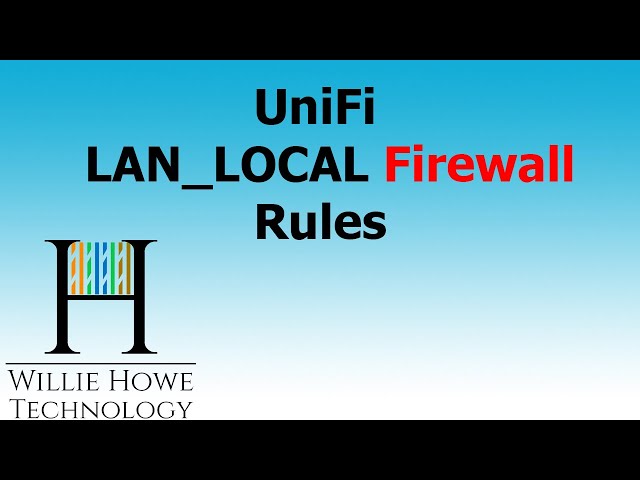 UniFi LAN_LOCAL Firewall Rule Set  - What is it?