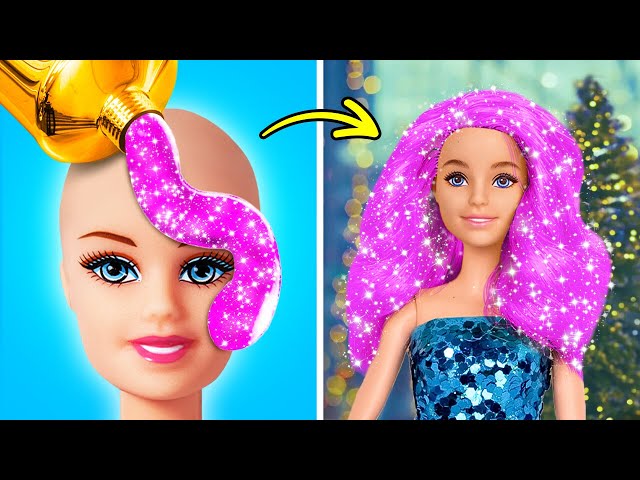 Barbie Gets Ready For Christmas Party 🎄 DIY Clothes For Dolls