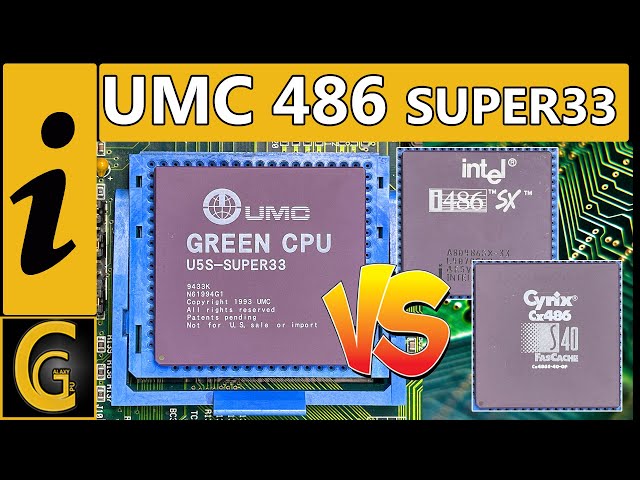 UMC 486 U5S Super33 Benchmark vs Intel 486SX33 & Cyrix CX486S