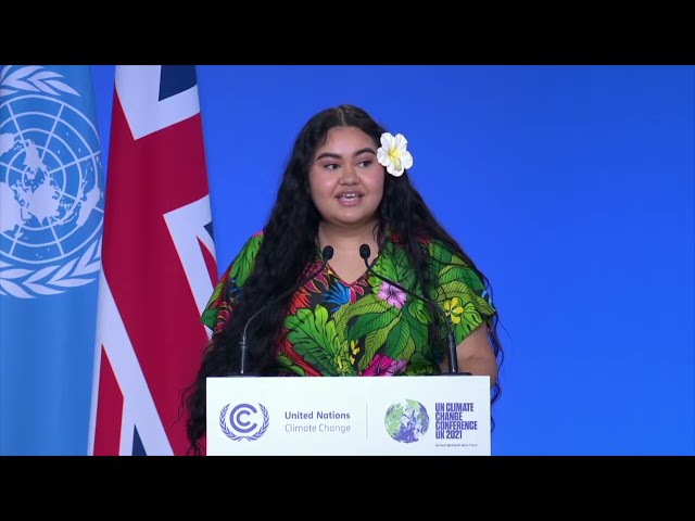 Pacific Climate Change Leader Brianna Fruean's full Speech at COP26