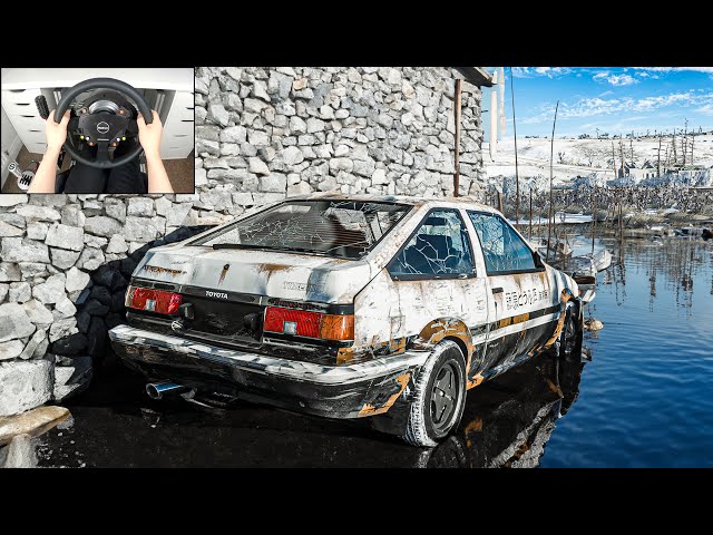 Abandoned Toyota AE86 - Forza Horizon 4 (Steering Wheel + Shifter) Gameplay