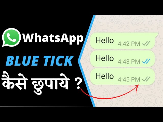 WhatsApp blue tick disable HINDI | Whatsapp blue tick kaise disable kare | 2021