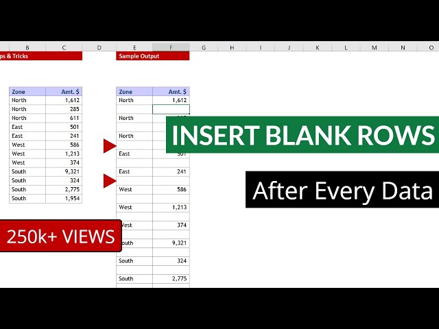 Insert Blank Rows in Excel | How to Add Rows in Excel?