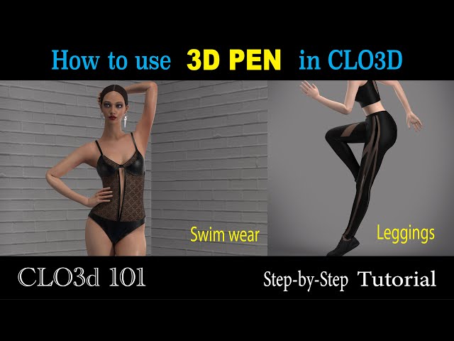 how to use 3d pen in clo3d
