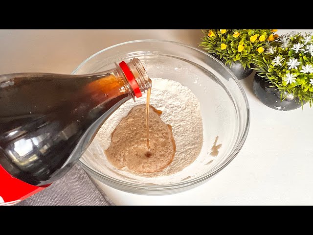 Just add Coca-Cola to the flour and the bread is ready. A new recipe for delicious bread.