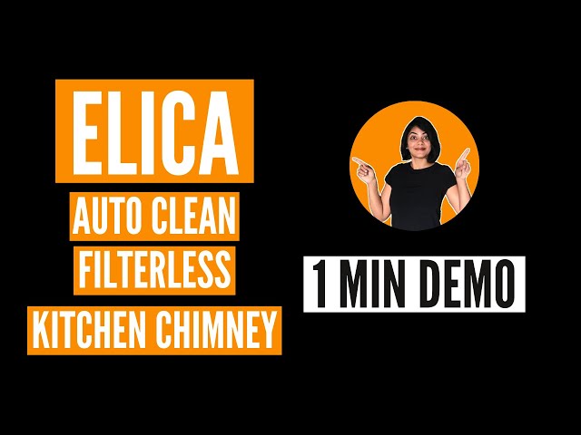 Elica Auto Clean Filterless Kitchen Chimney EFL-S601 | Mini Kitchen Tour
