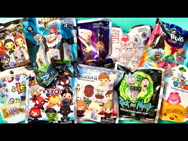 ASMR blind bags collection, Big hero 6, frozen, gravity falls, Wednesday, Toy Story