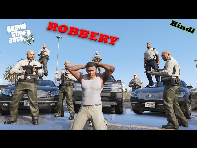 ROBBERY IN CITY BIGGEST JEWELLERY SHOP ROBBERY  || GTA V  IN HINDI #5