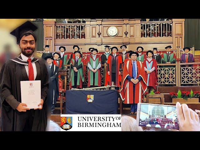 Graduation Day Vlog | Indian Master's Student, University of Birmingham | UK Winter Travelogue EP 2