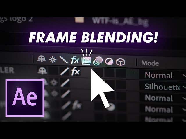 Frame Blending - WTF is After Effects Basics Ep. 21