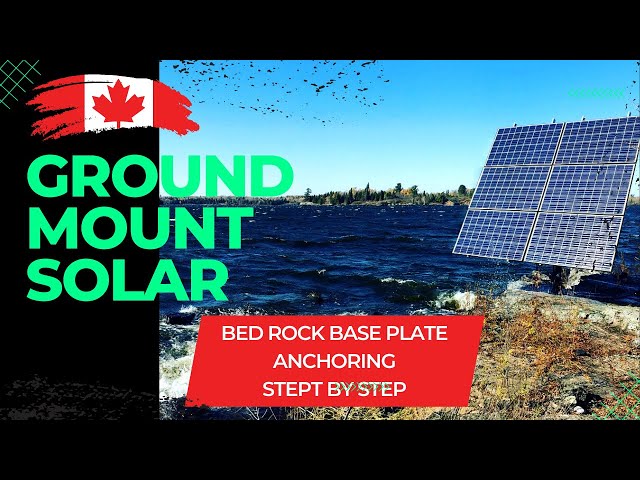 Bedrock Solar Ground Mount Anchoring Made Easy! Step-by-Step