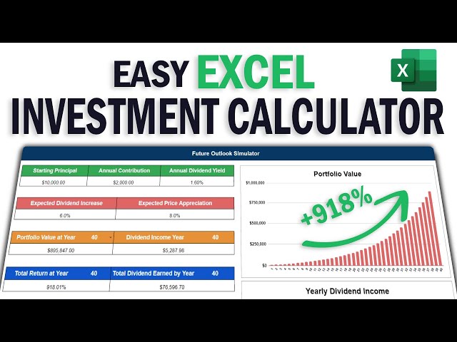 How to Create an Investment Growth Calculator in Excel | Predict Your Account Value