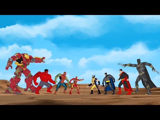 THE AVENGERS MARVEL: HULK-SPIDERMAN-IROMAN VS JUSTICE LEAGUE DC COMICS: EPIC BATTLE