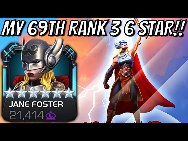 6 Star Rank 3 JANE FOSTER Gameplay - COMPLETE UTILITY DEMO!! ULTIMATE SHOWCASE!!!