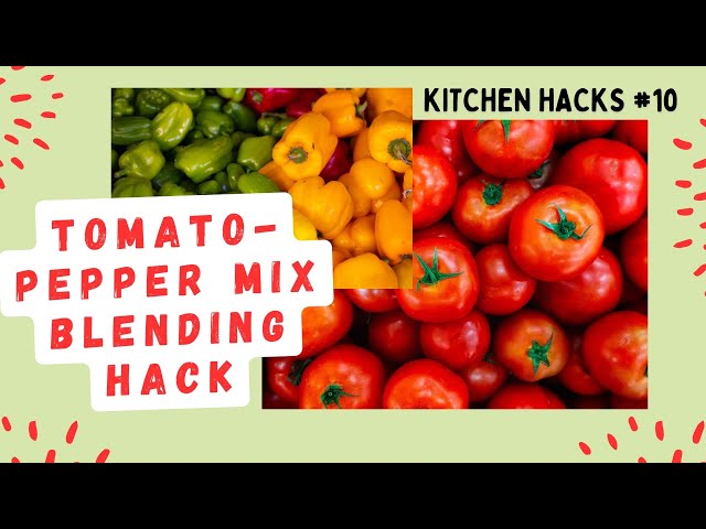 How to Blend Tomatoes & Peppers Without Water | Tomato-Pepper Mix Blending Hack | Oluwatunseyi