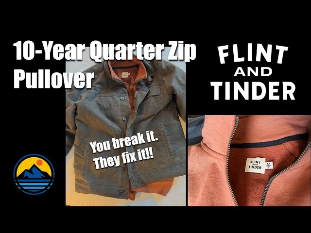 Flint and Tinder 10-Year Quarter Zip by Huckberry - A super heavy sweatshirt with a warranty!