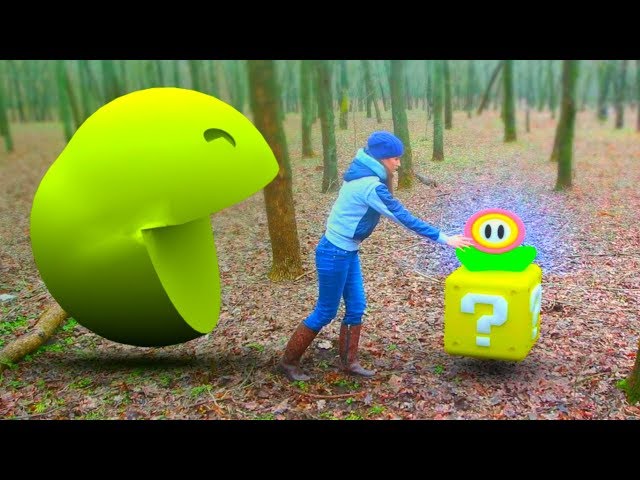 Pacman vs Super Mario in Real Life