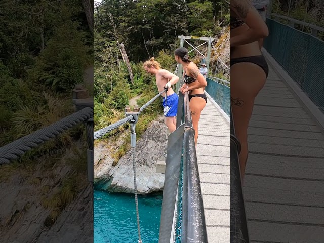 The BLUE POOLS of the South Island of New Zealand | #shorts