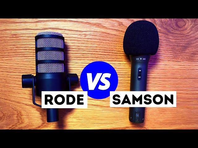 Best Mic for Streaming - Samson Q2U vs Rode PodMic