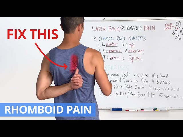 How to Fix Upper Back / Rhomboid Pain for GOOD (4 Effective Exercises)