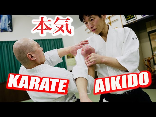 【Verification】What happens when the "Iron Fist Karate Man" grabs Aikido master with all his might?