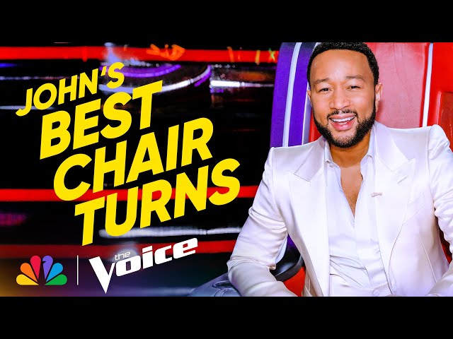 John Legend's Best Blind Audition Chair Turns | The Voice | NBC