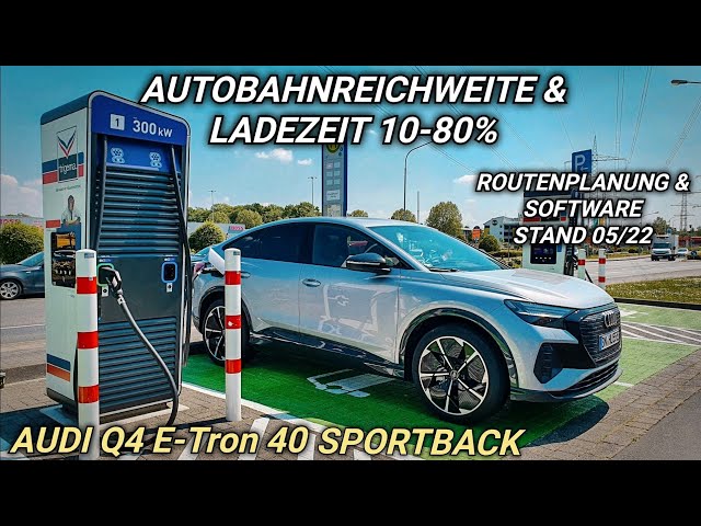Audi Q4 e-tron 40 Sportback Reale Reichweite und Ladezeit 10-80 % #elektroauto #audietron #q4etron