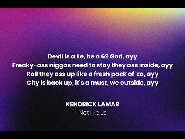 Kendrick Lamar - Not Like Us | Drake's Diss