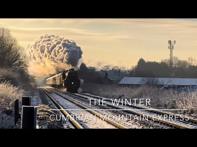 SPECTACULAR! The Winter Cumbrian Mountain Express with LMS Black 5 44932 sans 46115. 21/01/23.